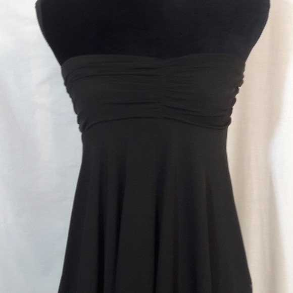 Joe B Black Lace Strapless Dress LBD Medium - Picture 2 of 4